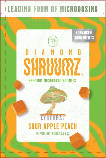 Diamond shruumz Sour apple peach