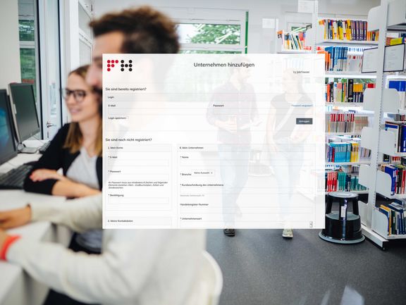 Bild mit Link zum Jobportal für Unternehmen