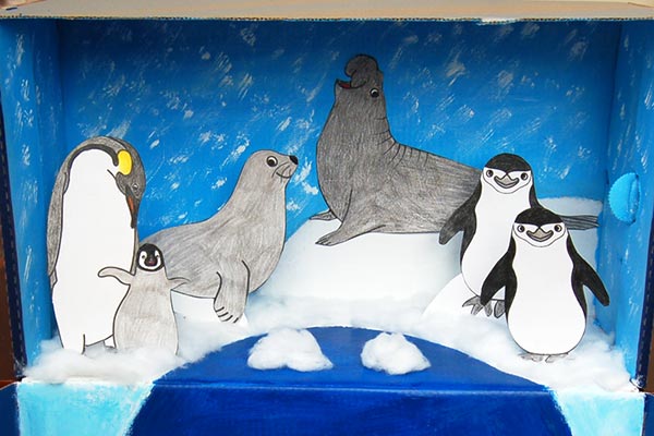 Polar Habitat Diorama craft