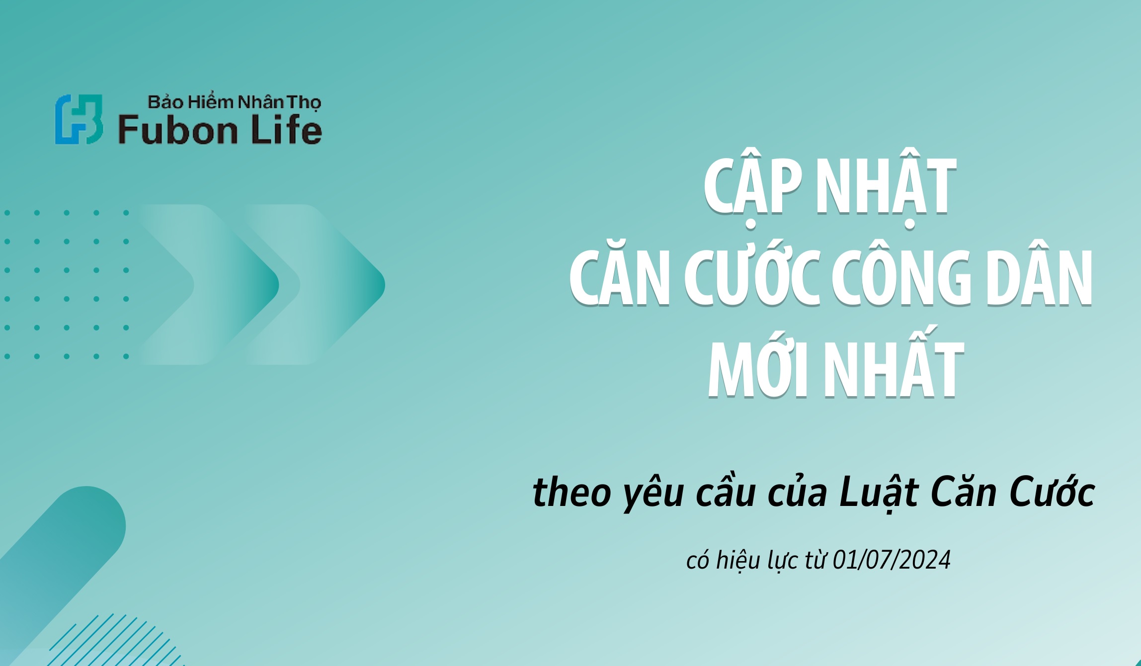 Cập nhật thông tin Căn cước công dân theo yêu cầu của Luật Căn cước