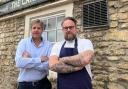 Adrian Gott and chef Leigh Evans at The Carpenters Arms