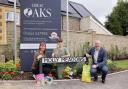 Fiona, Will and Chris Parker, Head of Marketing at Newland Homes, at Molly Meadows