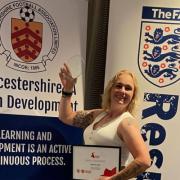 Dursley Town Ladies head coach Steph Hill was runner up for the second year running at the GFA Grassroots Football Awards