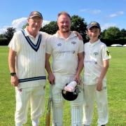 Steve, son Tom and grandson Ollie turn out for Chipping Sodbury cricket