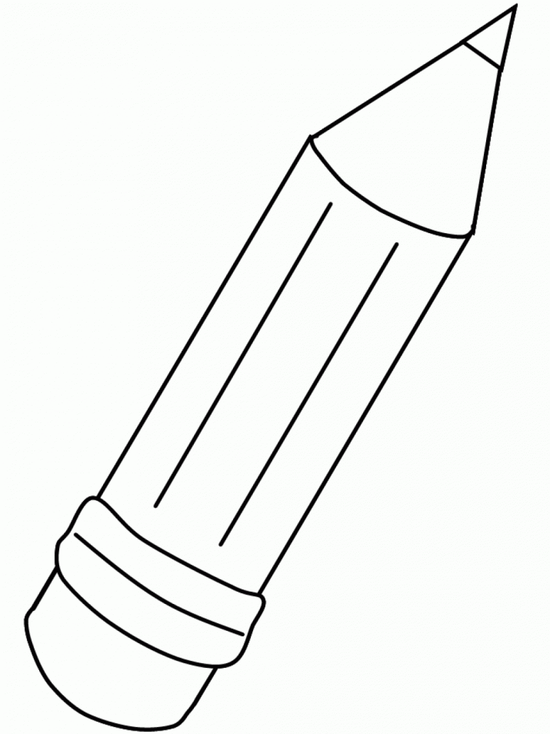 Pencil Coloring Pages for Kids Printable