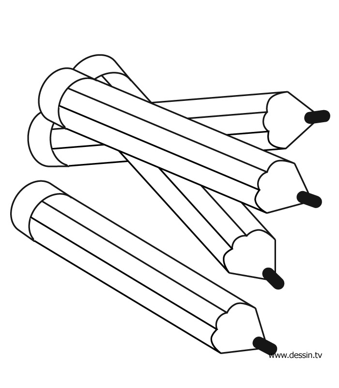 Pencil Coloring Page