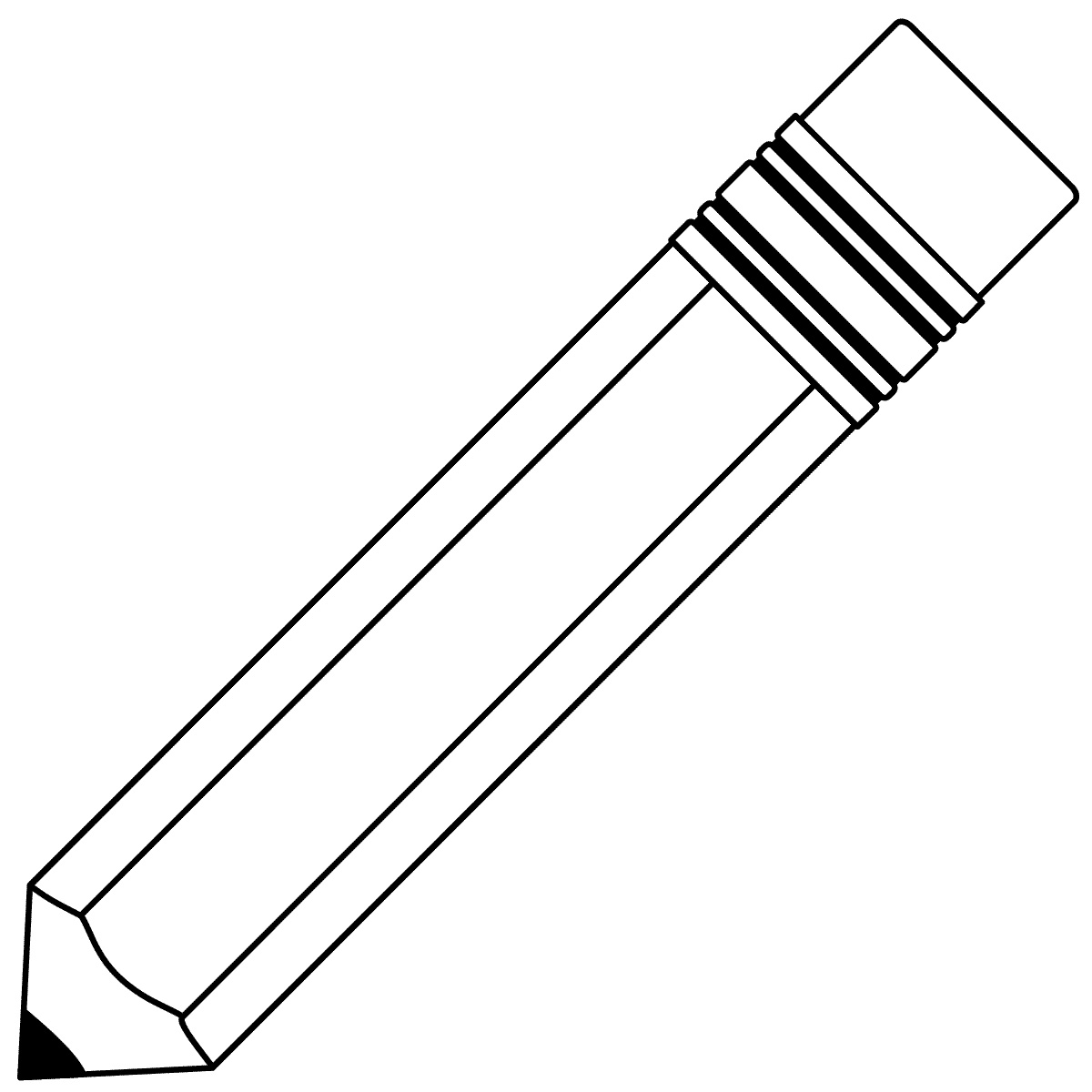 Pencil Clip Art Coloring Pages