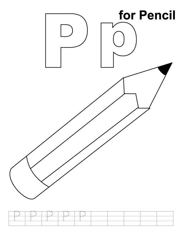 Pencil Coloring Page