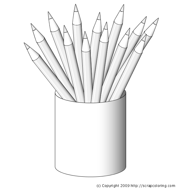 Pencil Coloring Page