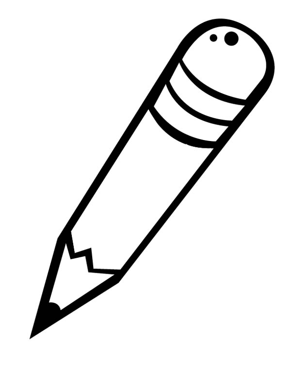 Free Pencil Coloring Page