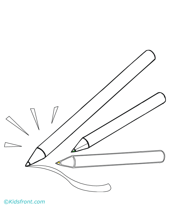 Pencil Coloring Page