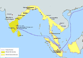 India History Map - 1050 Chola