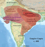 India History Map - 400 AD Gupta Empire