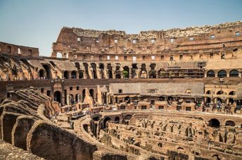 Ancient Coliseum in Rome.