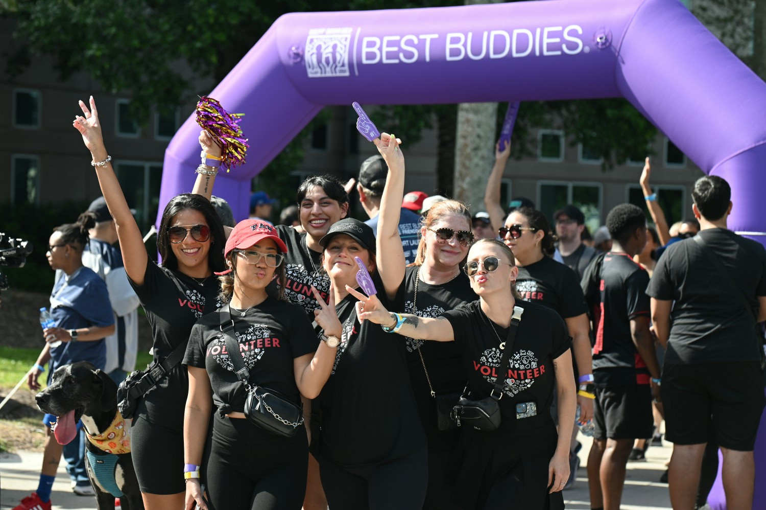 Sephora employees participating at a Best Buddies Walk.