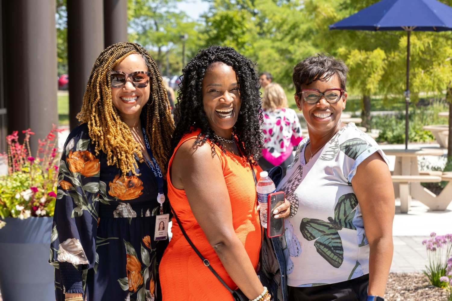 AbbVie employees connect at a summer picnic