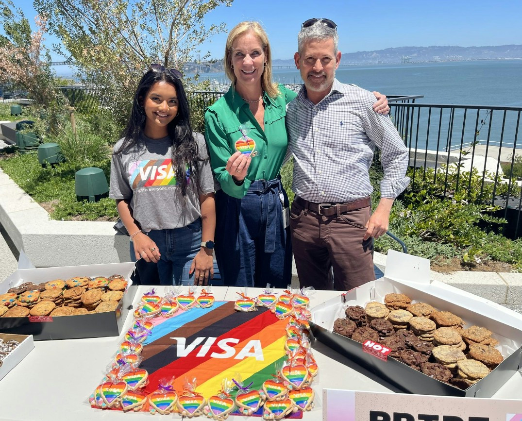 Kicking off PRIDE at Visa's brand-new Mission Rock Market Support Center in San Francisco.