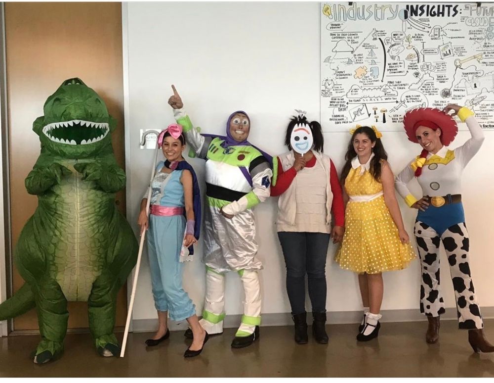 Sage Intacct employees celebrating Halloween