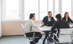 Security Advisory Services board in a conference room