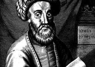 Sabbatai Sevi, engraving from a 17th-century etching, from Brockhaus and Efron Jewish Encyclopedia, 1910-13. Public Domain.