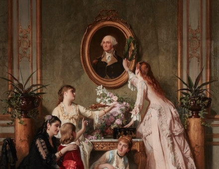 ‘Washington's Birthday’, by Charles Baugniet, c. 1878. Indianapolis Museum of Art. Public Domain.