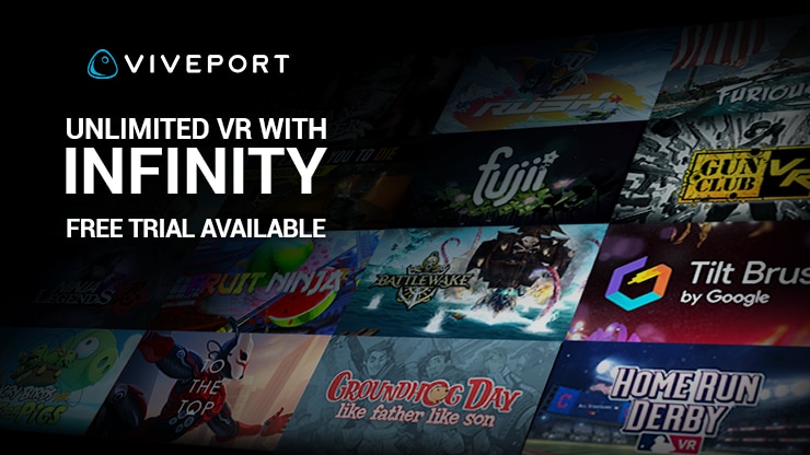 VIVEPORT INFINITY - Explore hundreds of VR games & apps