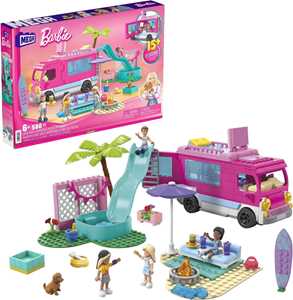 Giocattolo Camper dei Sogni - Playset da costruzione con 4 mini bambole (580 pezzi) MEGA