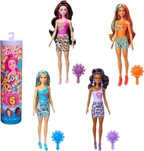 Giocattolo Barbie Color Reveal - Bambole Trendy con Corpetto Cambia Colore e 6 Accessori a Sorpresa da Scoprire Barbie