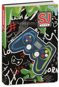 Cartoleria Diario 10 mesi, 2024-25 Datato Sj Gang Boy, blu-verde joystick Sj Gang