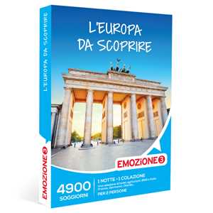 Idee regalo EMOZIONE3 - L'Europa da scoprire - Cofanetto regalo - 1 notte con colazione per 2 persone Emozione3