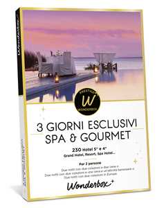 Idee regalo Cofanetto 3 Giorni Esclusivi Spa & Gourmet. Wonderbox Wonderbox