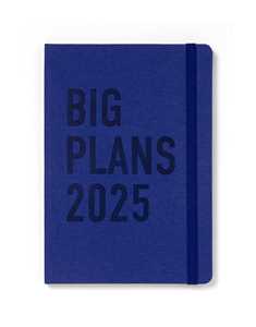 Cartoleria Agenda annuale 2025 Letts 12 Mesi, Big Plans A5 settimanale blu - 21 x 14,8 cm Letts