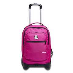 Cartoleria Zaino scuola New Plug Plain Invicta Trolley Grs, Festival Fuchsia - 36 x 53 x 26,5 cm Invicta