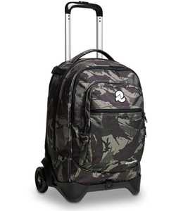 Cartoleria Zaino scuola New Plug Fantasy Invicta Trolley, Military Camo Green - 36 x 53 x 26,5 cm Invicta