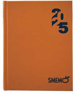 Cartoleria Diario giornaliero Smemoranda 2024/25, 16 mesi, Arancione - 13 x 17 cm Smemoranda