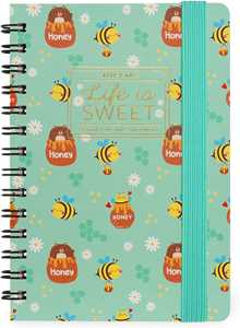 Cartoleria Agenda settimanale spiralata Legami 12 Mesi - 2025  - Small Weekly Spiral Bound Diary - Bee Legami