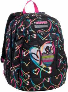 Cartoleria Zaino scuola Advanced Seven Yourself Girl, Jet Black - 31 x 43 x 24 cm Seven