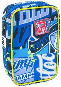 Cartoleria Astuccio Speed Case Sj Gang Realbasket Boy, Royal Blue Sj Gang