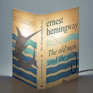 Idee regalo Lampada da tavolo, a forma di libro, Il vecchio e il mare - Ernest Hemingway Abat Book