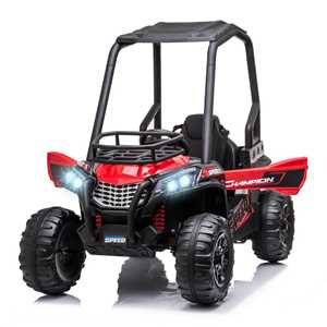 Giocattolo HOMCOM Macchina Elettrica per Bambini 3-8 Anni Quad Elettrico Mini Rosso e Nero HomCom