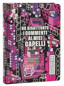 Cartoleria Diario 2024-2025, 13 mesi, Standard Comix Flash Pink Comix