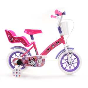 Giocattolo Bicicletta in metallo da 12 pollici di minnie  adatta per bambini di 2-3 anni ND