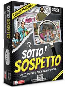 Giocattolo Hidden Games - Sotto sospetto. Otto diverse sfide investigative. Gioco da tavolo MS Edizioni