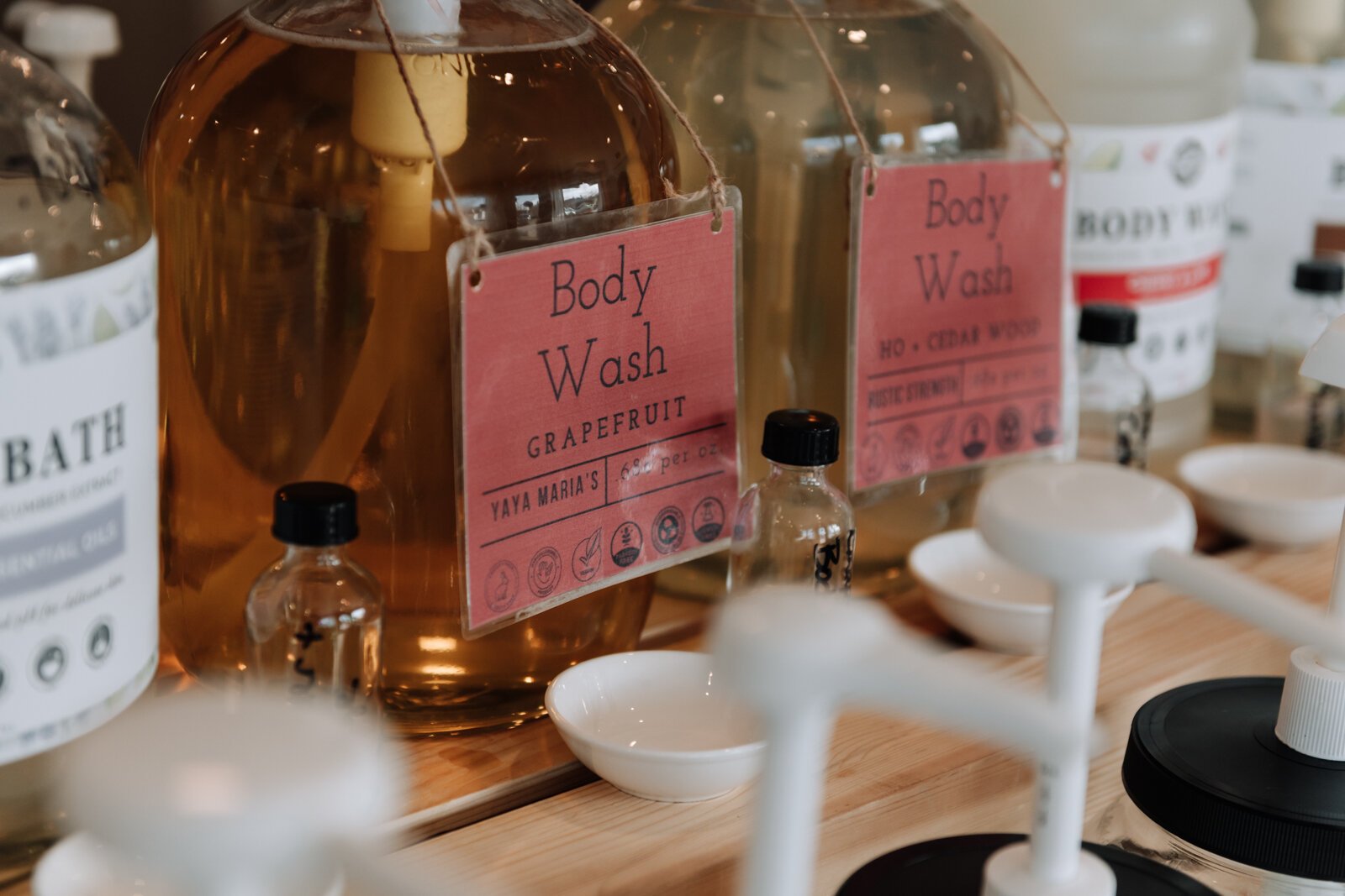 Grapefruit body wash at Bottle Green Refillery.