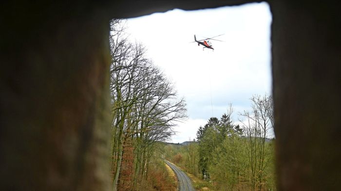 Landkreis Hildburghausen: Die Bahn setzt   auf Hilfe aus der Luft