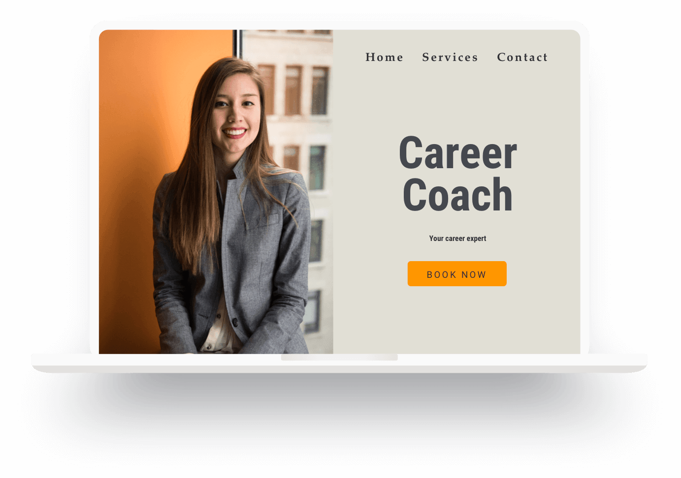 Beispiel für eine mit Jimdo erstellte Website eines Personalcoaches