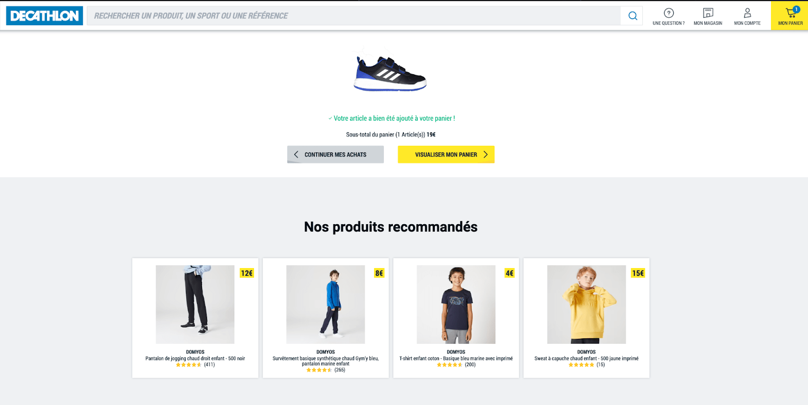 Upsell Cross-sell Produits recommandés