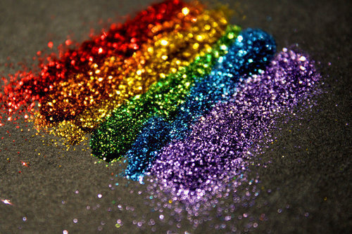 Rainbow glitter