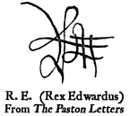 Signature of Edward IV, King of England