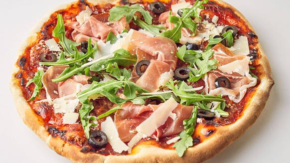 Pizza Prosciutto: Für Kunden, die etwas edleren Schinken mögen. 